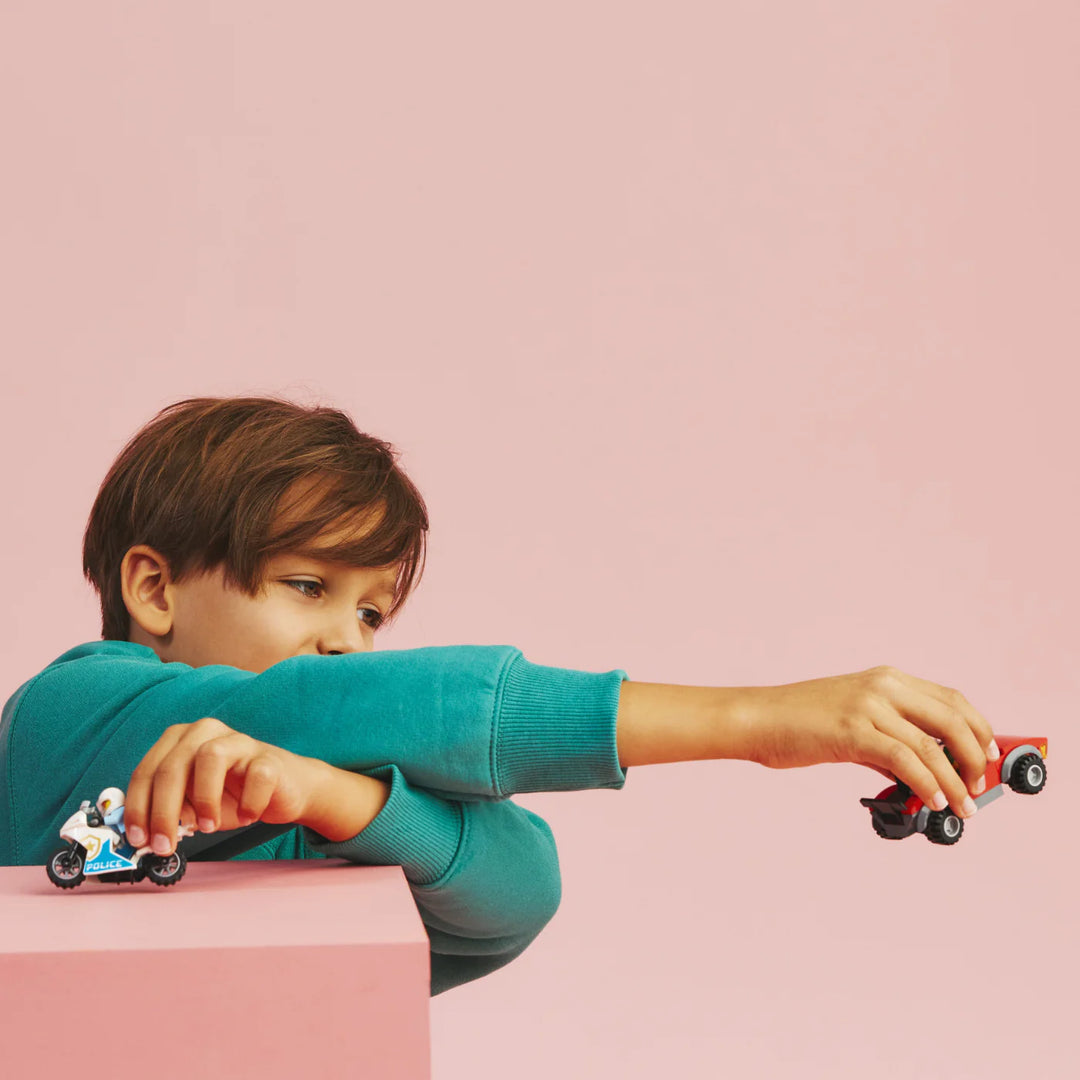 Lego Set Construcción Moto Y Auto 59 Piezas Niños