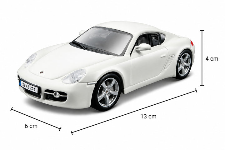 Carro Coleccionable Bburago 1:32 Porshe Cayman S Blanco
