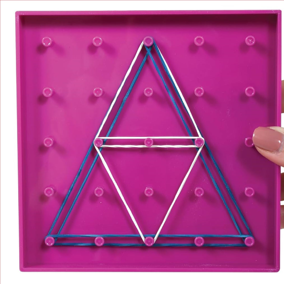 Juego Geoplano De 25 Pines morado Para Niños