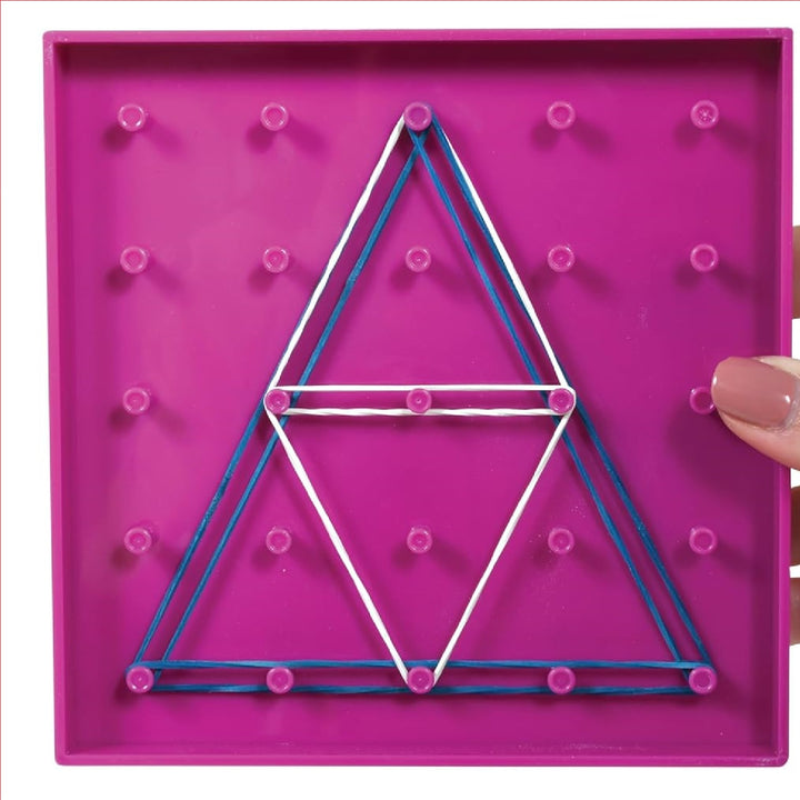 Juego Geoplano De 25 Pines morado Para Niños