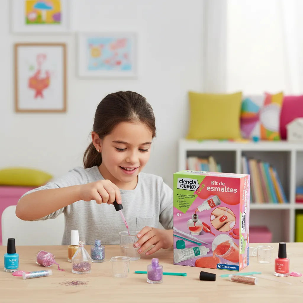 Juego Crea Esmaltes Brillantes Para Niños