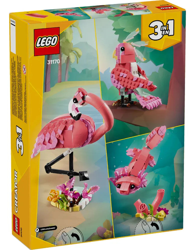 Juego Lego Creator 3 En 1 Flamenco Rosa