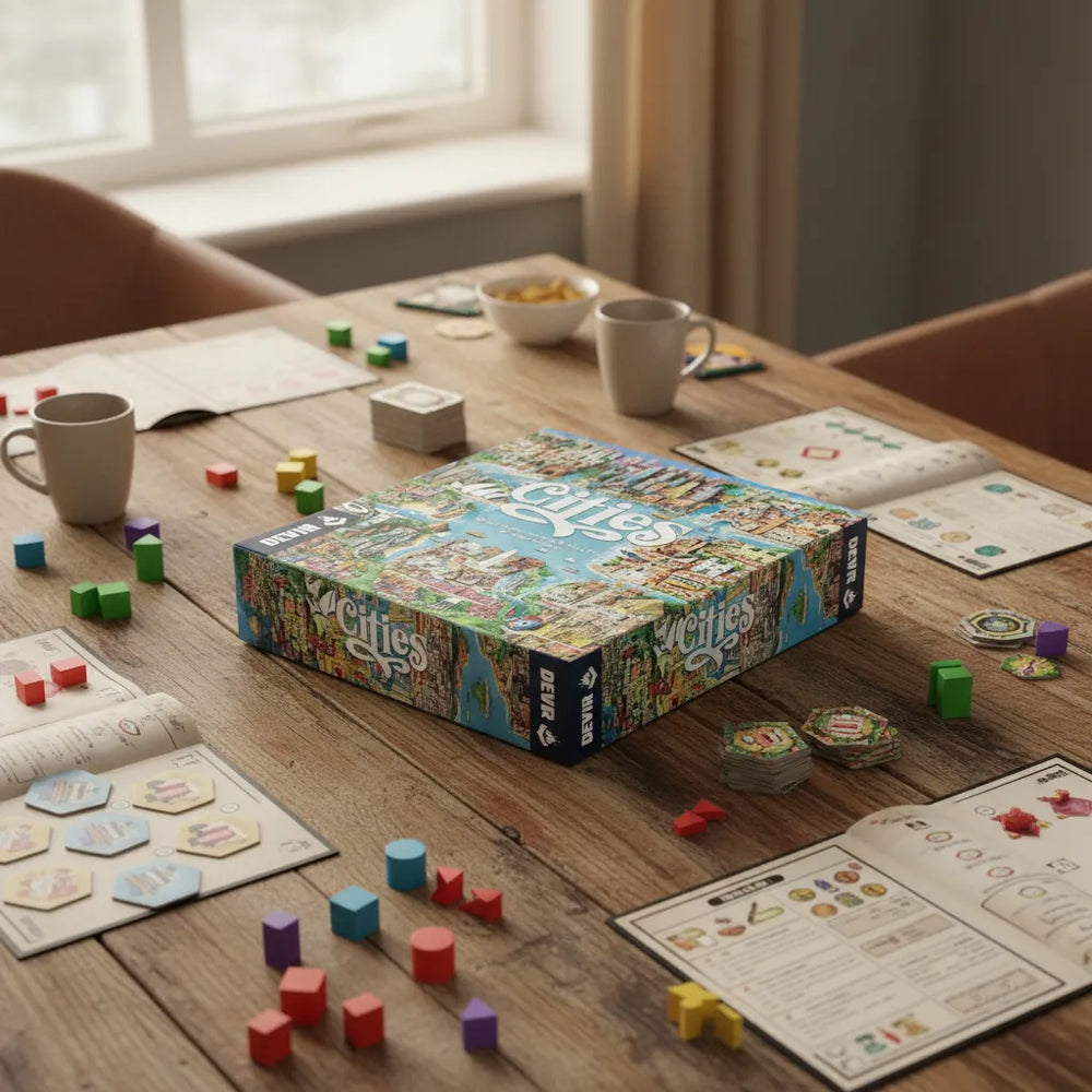 Juego De Mesa Cities Construcción Adultos