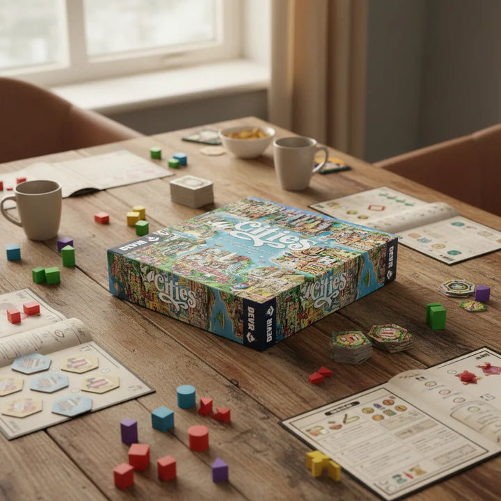 Juego De Mesa Cities Construcción Adultos
