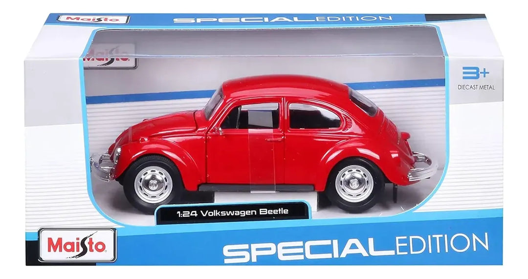 Carro Maisto 1:24 Se Volkswagen Beetle ROjo