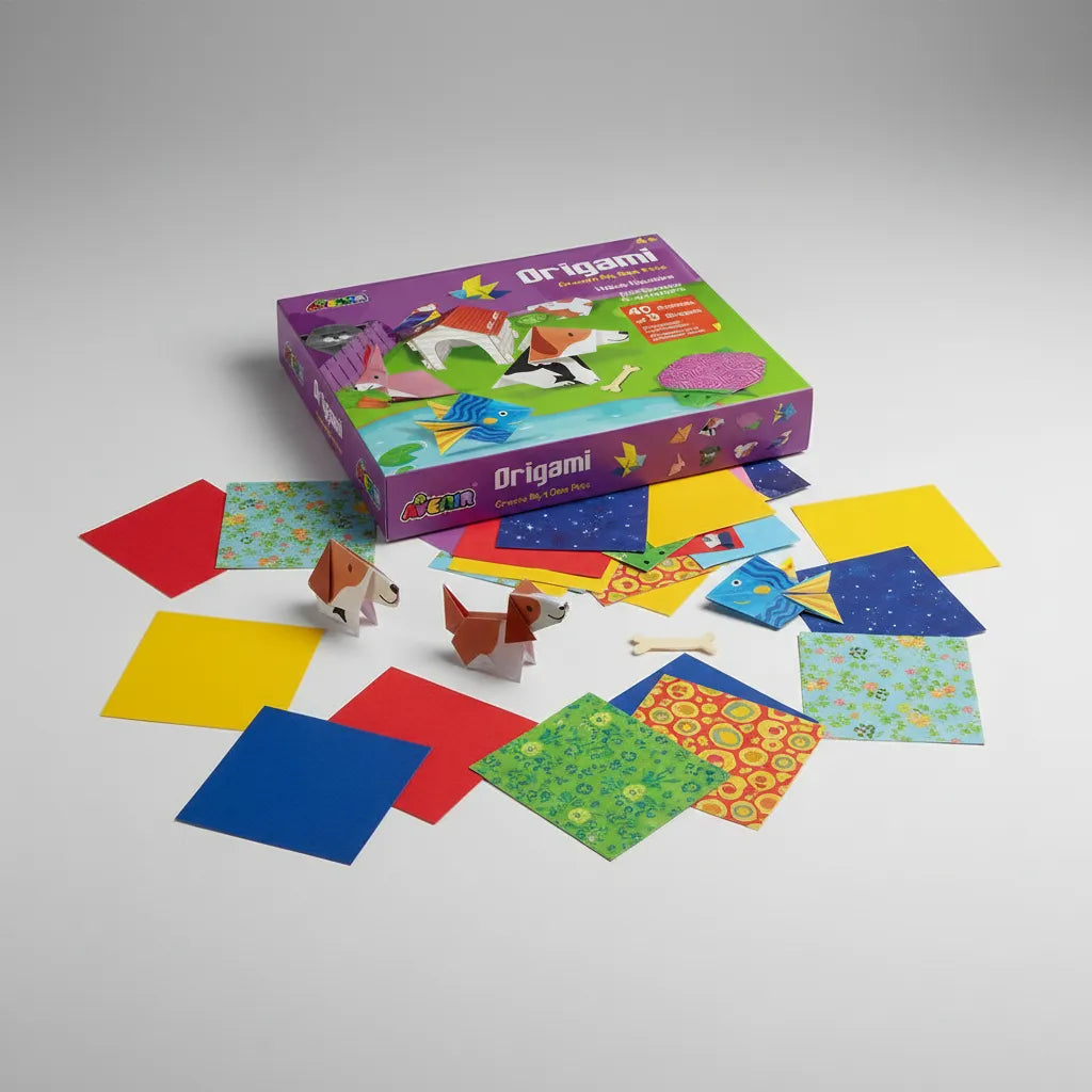 Set De Arte Y Manualidades Origami Mascotas
