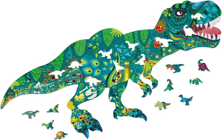Rompecabezas Dinosaurio Brillante 200 Piezas Para Niños