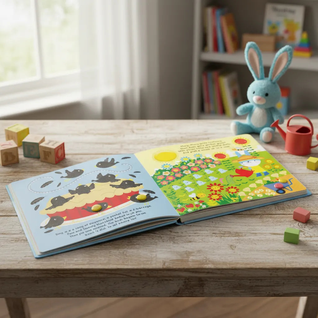 Libro Interactivo Nursery Rhymes Con Sonido Y Texturas Niños