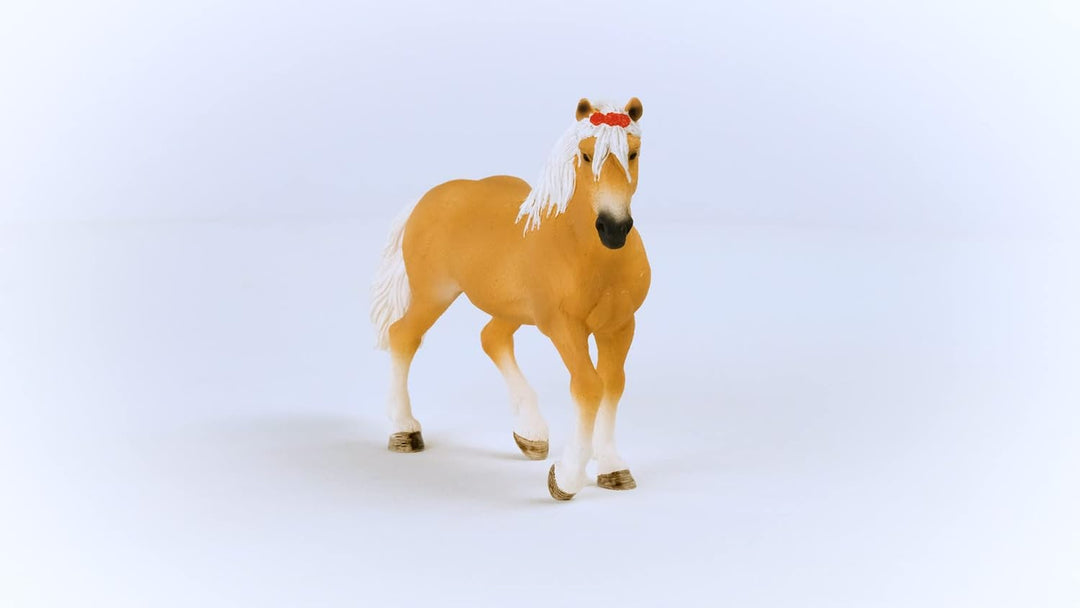 Figura Coleccionable Yegua Haflinger Pintada A Mano