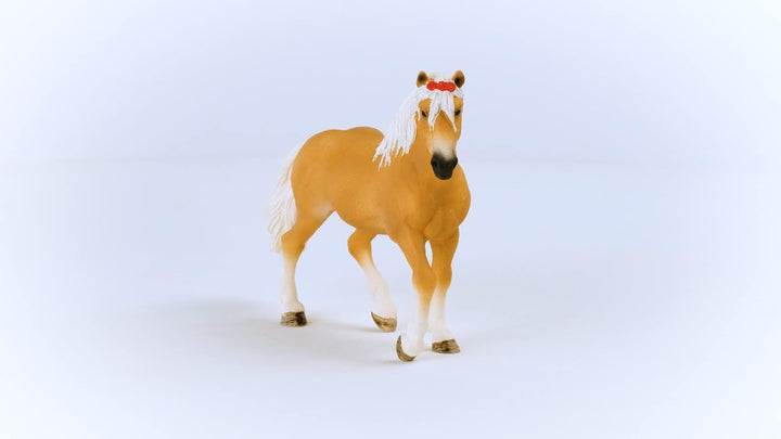 Figura Coleccionable Yegua Haflinger Pintada A Mano
