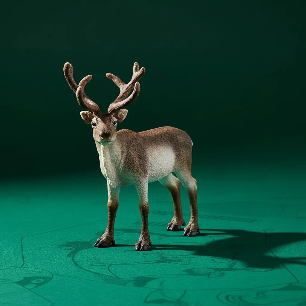 Figuras Animales Reno Pintada A Mano Schleich