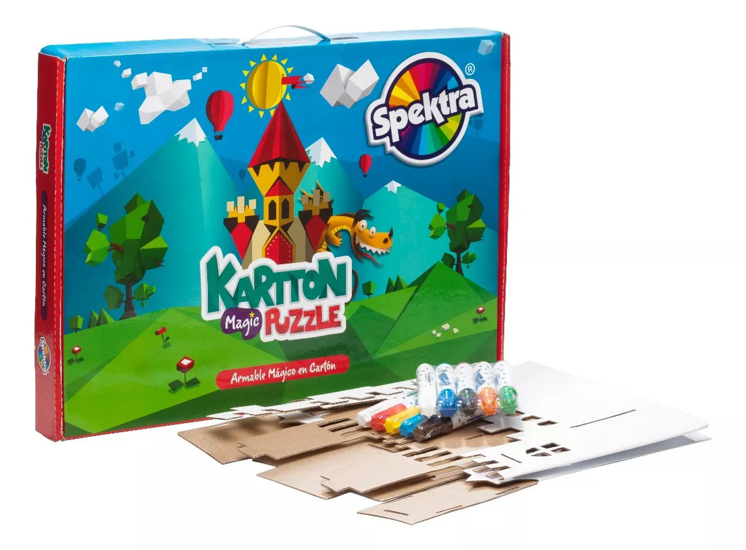 Juego Armable Kartton Magic Puzzle Spektra Para Niños