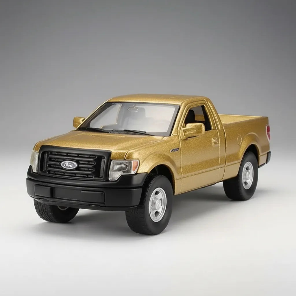 Carros Coleccionable A Escala 1/36 Ford F150 Xl Dorado