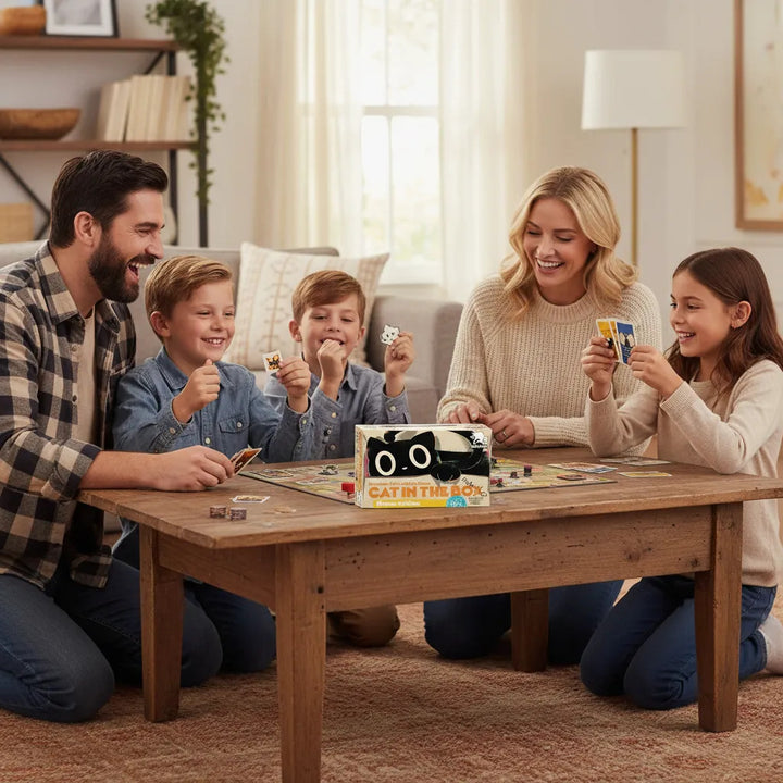 Juego De Mesa Cat In The Box Para Niños Adultos