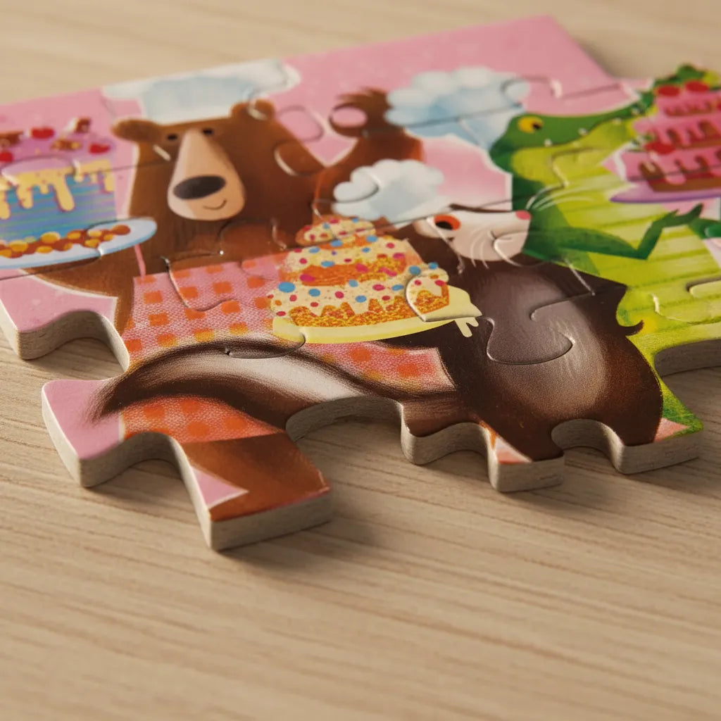 Rompecabezas Diseño Postres 12 Piezas Para Niños