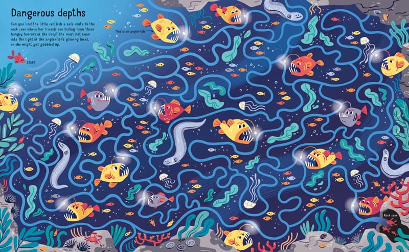 Libro Infantil Laberintos Bajo El Mar Para Niños