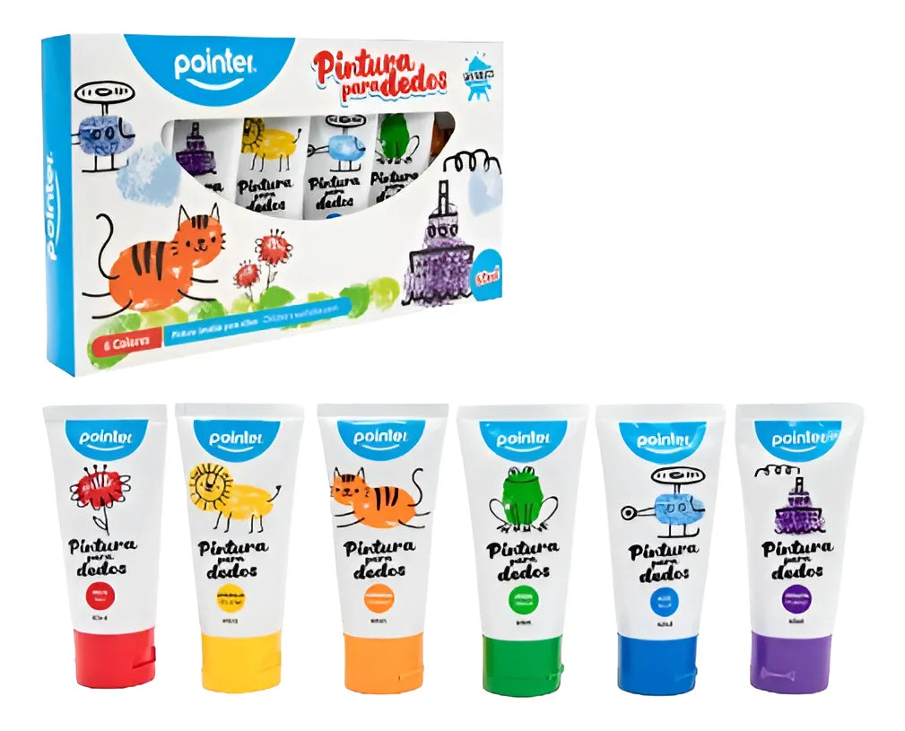 Tempera Lavable Para Dedos