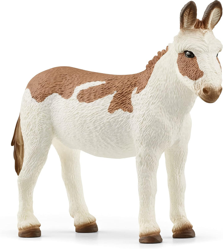 Figura Burro Americano Pinto Pintada A Mano Schleich