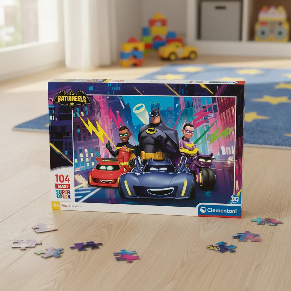 Rompecabezas 104 Maxi Piezas Batwheels Clementoni Niños