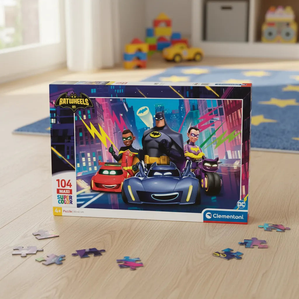 Rompecabezas 104 Maxi Piezas Batwheels Clementoni Niños