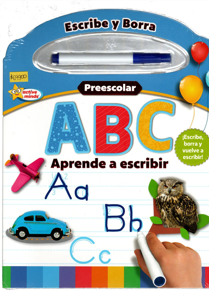 Libro Abc Preescolar Escribe Y Borra Para Niños