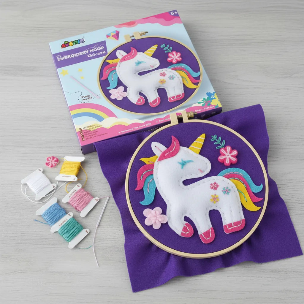 Set De Arte Y Manualidades Bordado Unicornio