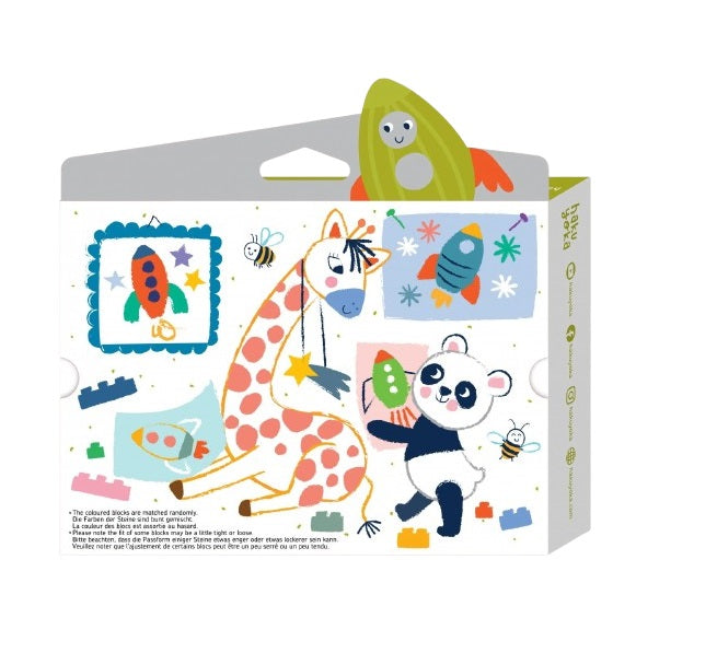 Crayones En Bloques cohete Para Niños