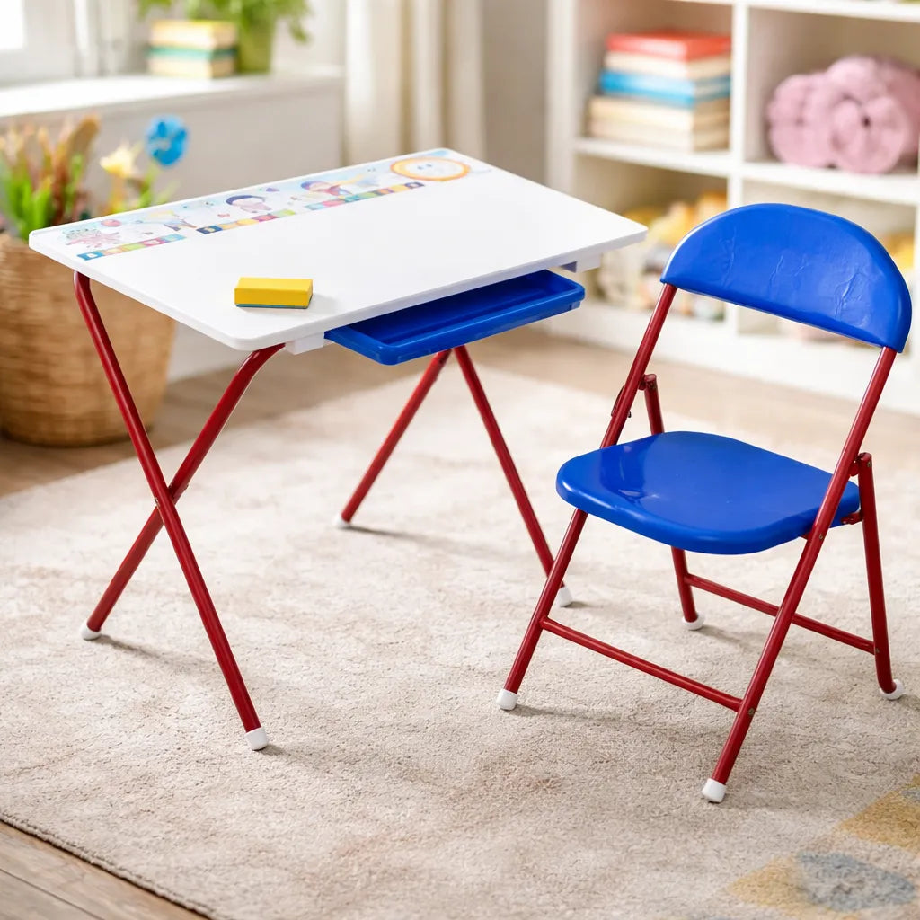 Juego Set Kinder Tablero Con Silla Y Accesorios Para Niños