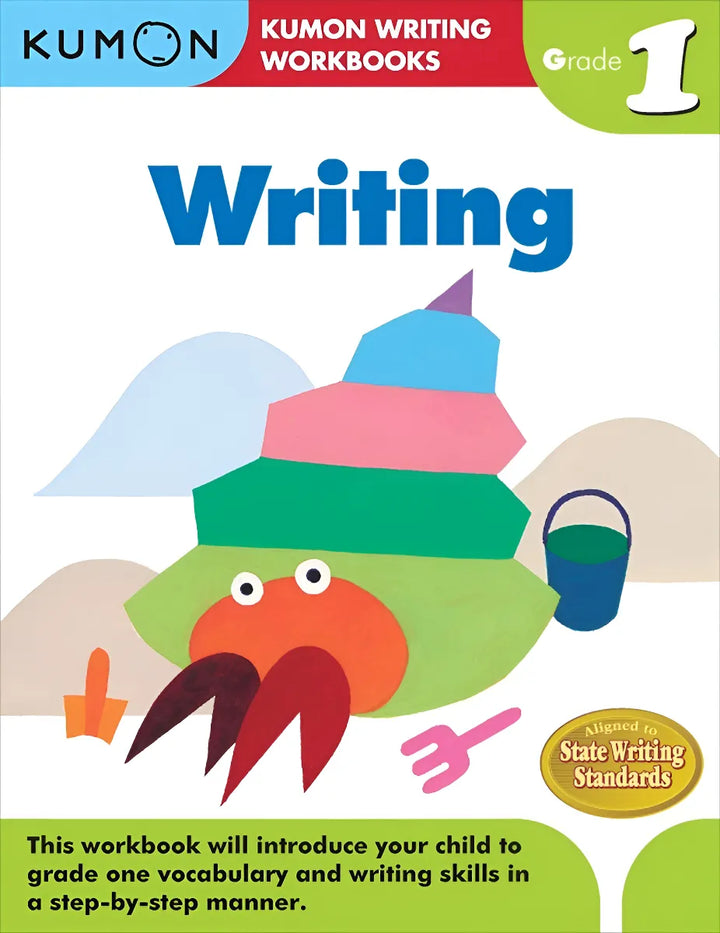 Libro didáctico Kumon Writing Grade 1 para niños niñas