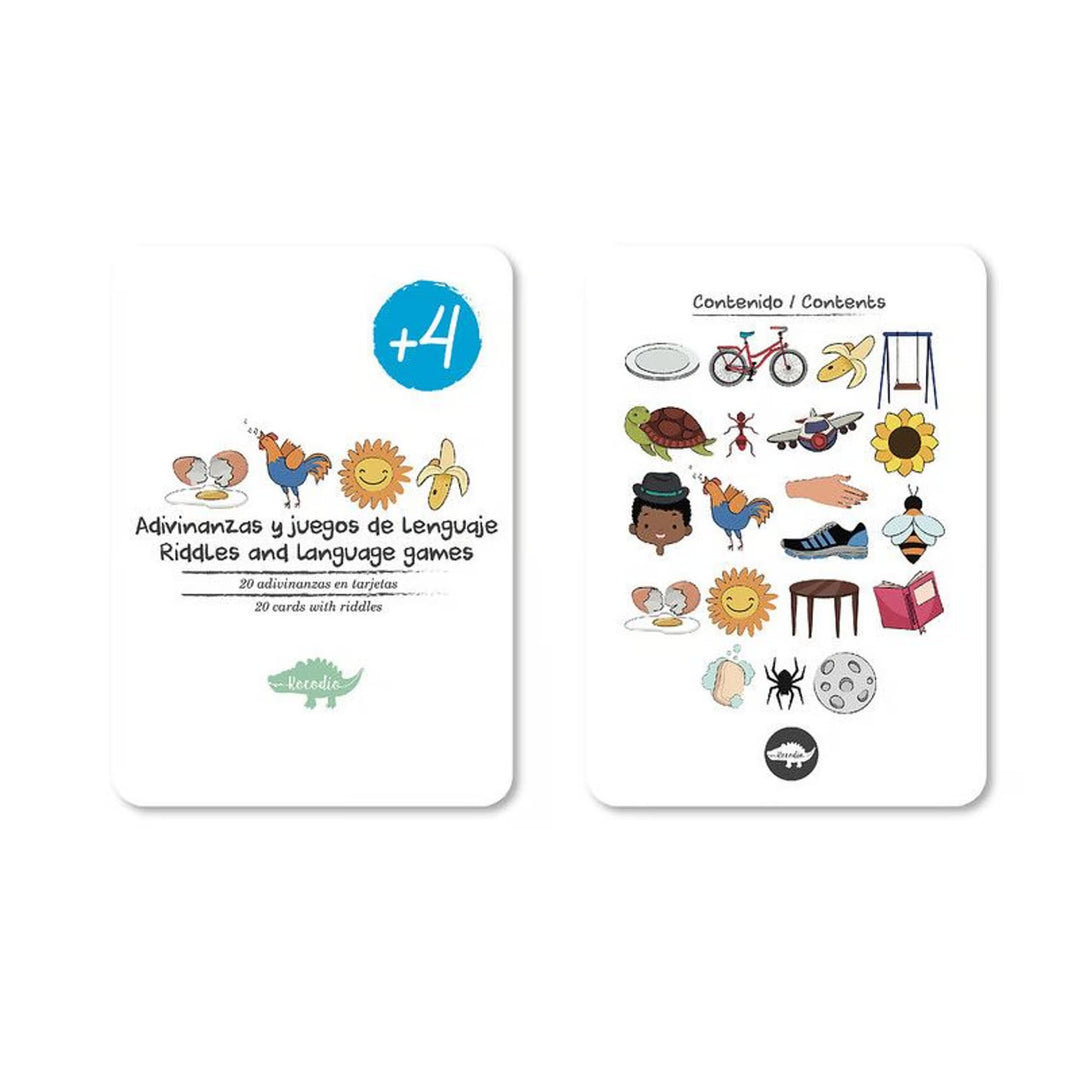 Juego Estimulación Flash Cards Adivinanzas Para Niños