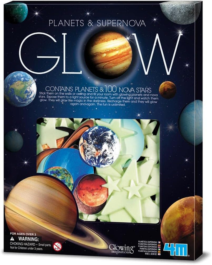 Set Decorativo Fosforescente Planetas y Estrellas