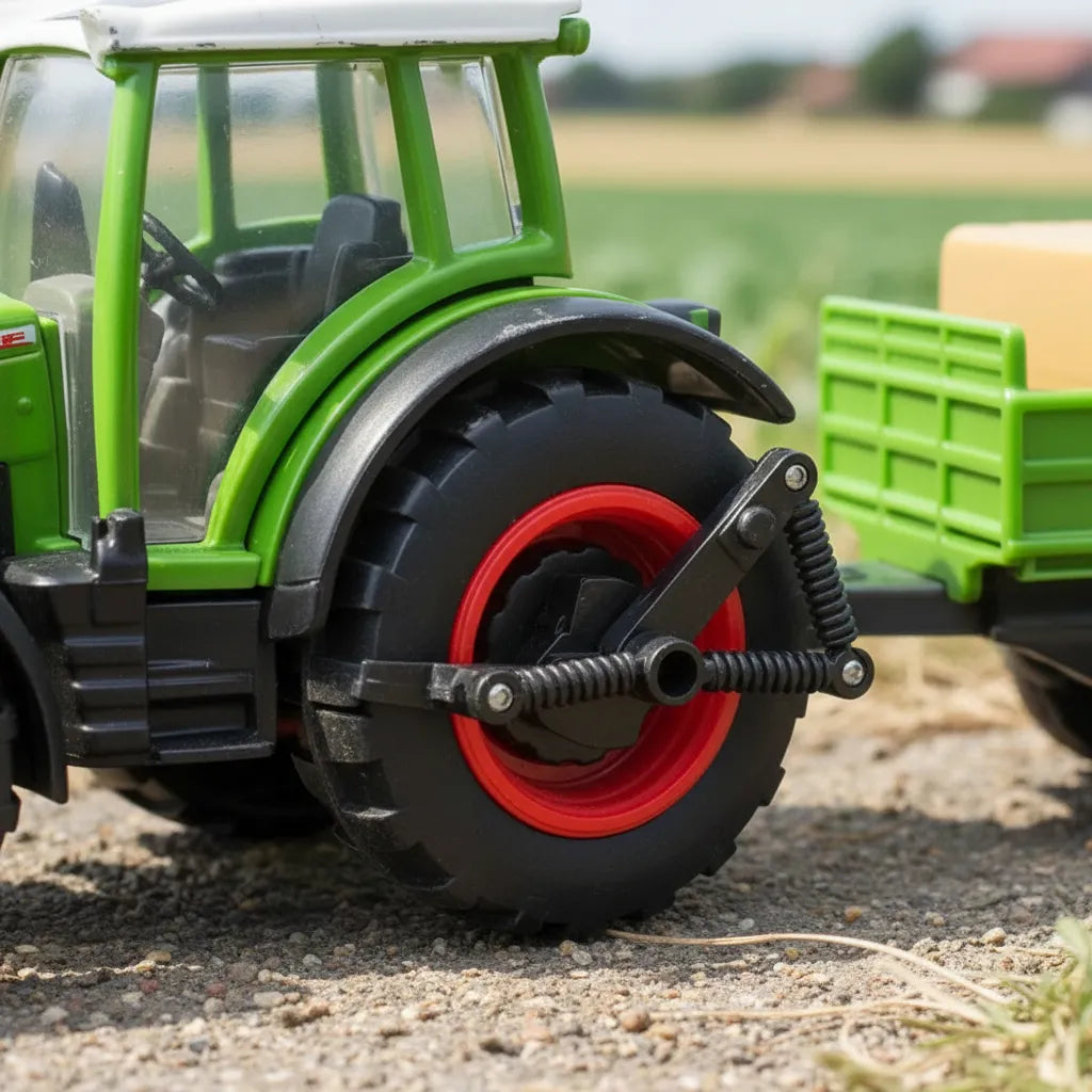 Tractor a escala Massey Ferguson verde
