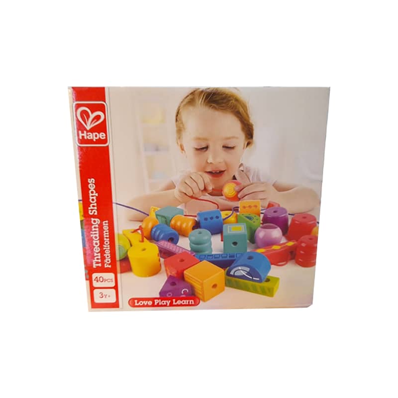 Set Motricidad Figuras Enhebrar Forma 40 Piezas