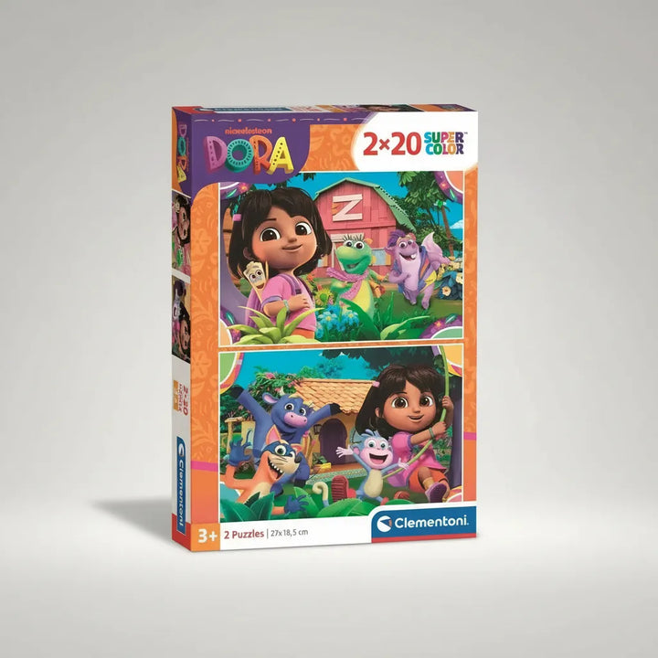 Rompecabezas 2 X 20 Piezas Dora Clementoni Para Niños