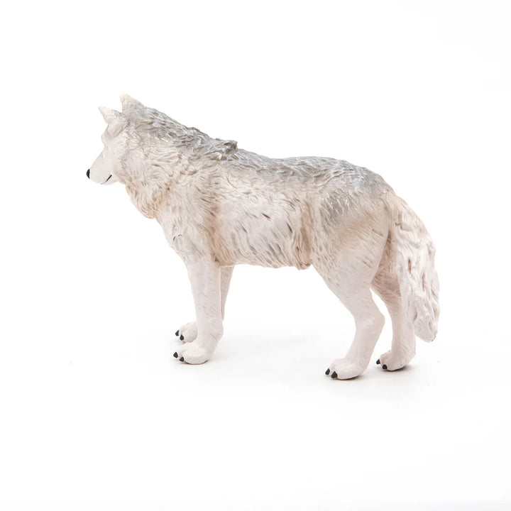 Figura Coleccionable Lobo Polar Pintados A Mano Papo