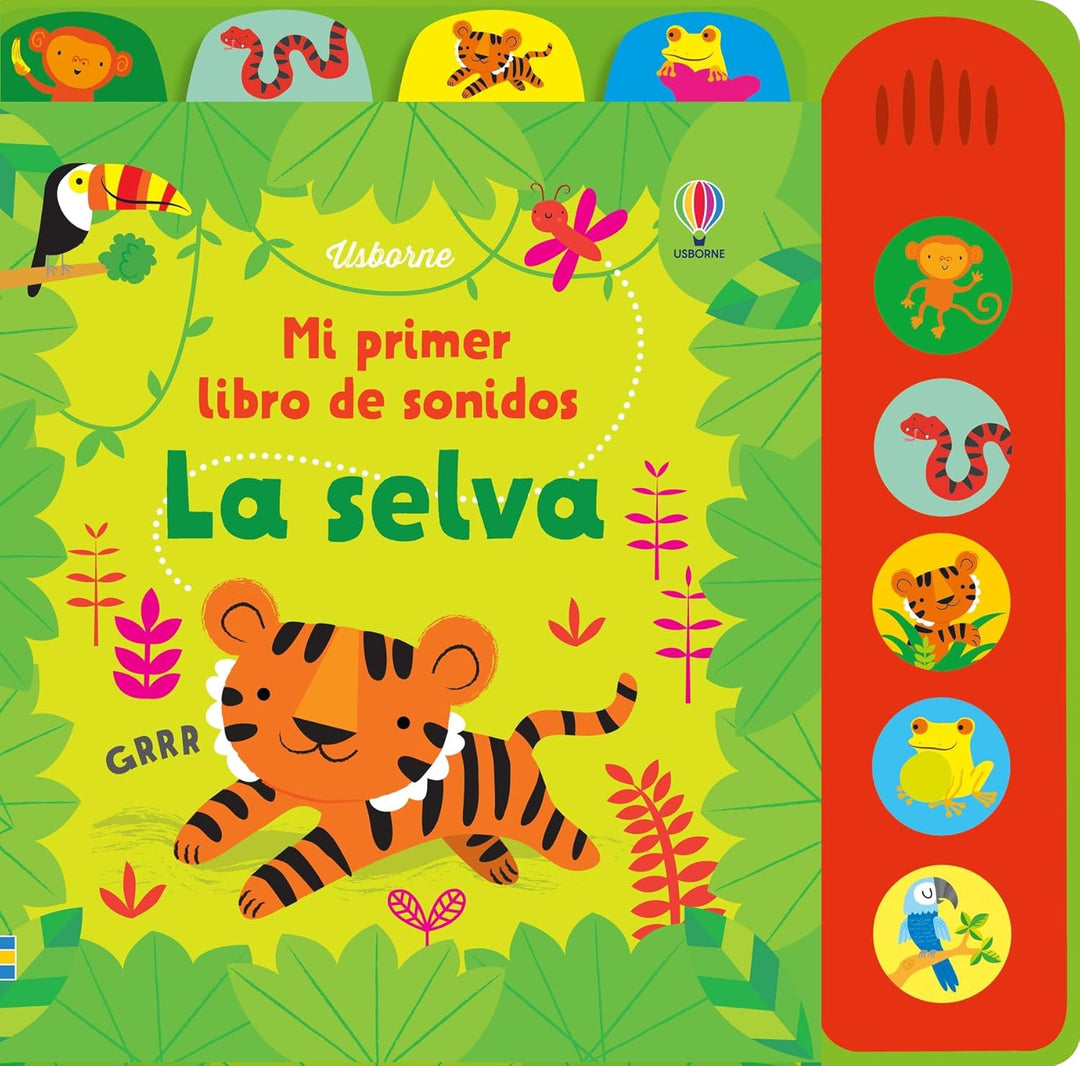 Libro Didáctico Mi Primer Libro De Sonidos La Selva Niños