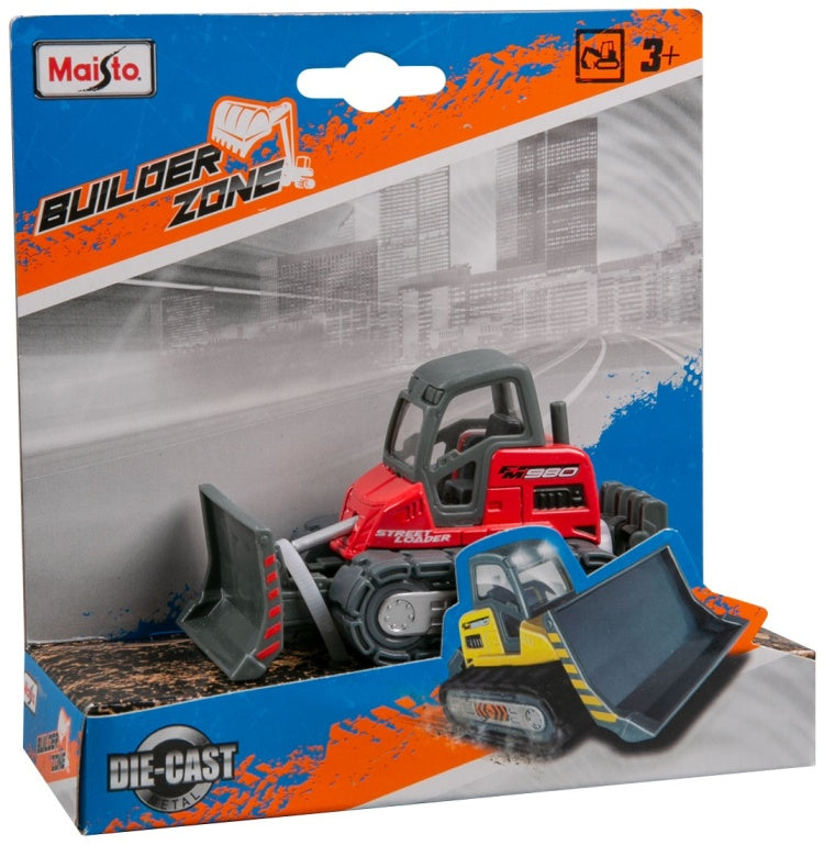 Carro A Escala Bulldozer Street Loader rojo
