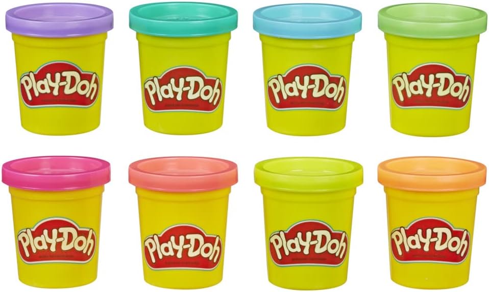 Set Plastilina Play-doh Colores Neón Niños