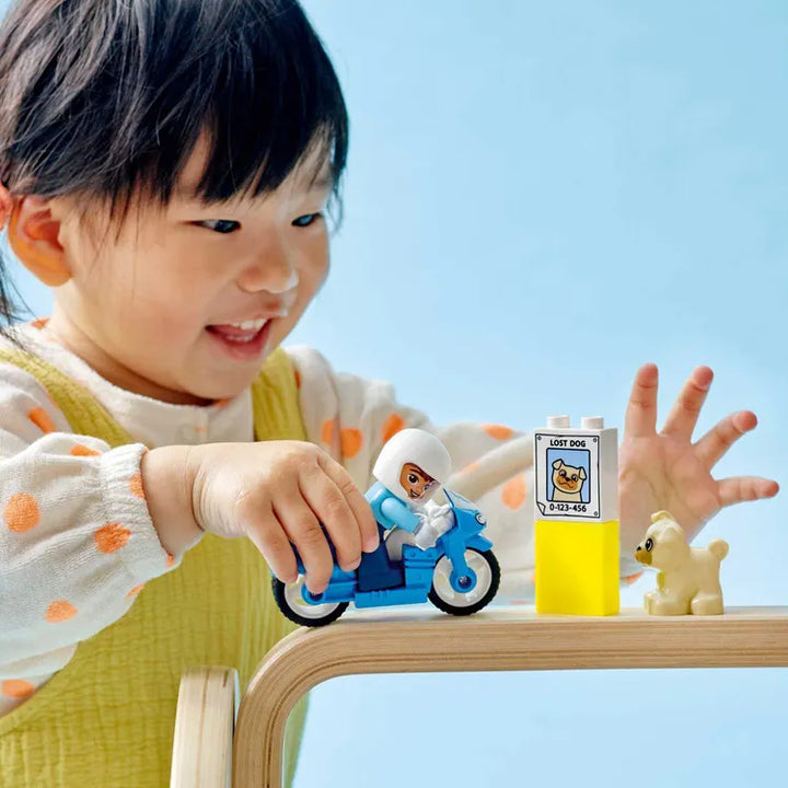 Juego Lego Moto De Policía 5 Piezas  Niños