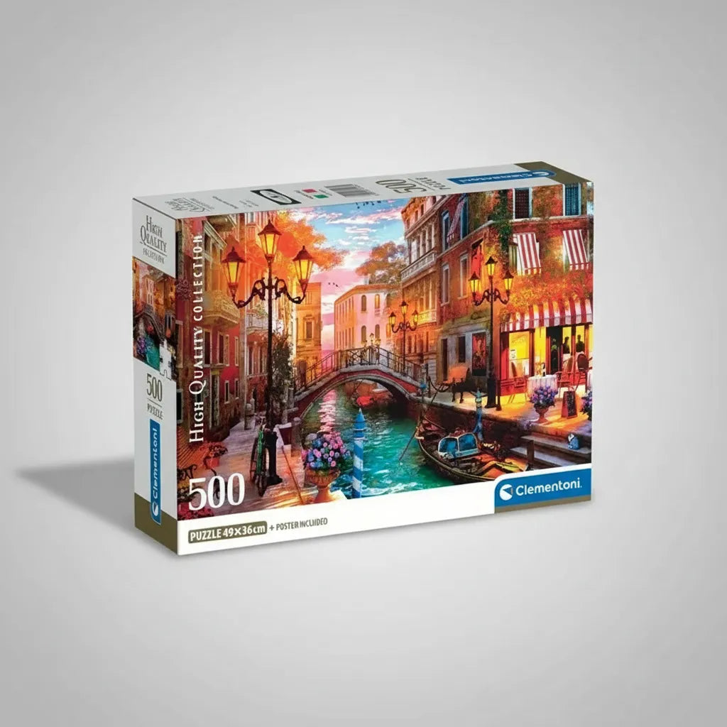 Rompecabezas 500 Piezas Puesta De Sol Venecia Clementoni