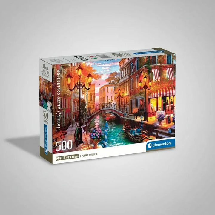 Rompecabezas 500 Piezas Puesta De Sol Venecia Clementoni