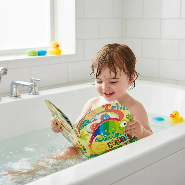 Libro Didáctico Ilustrado Para El Baño Colores Para Niños