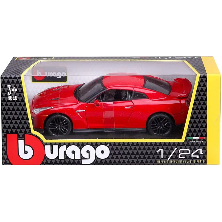 Carro Coleccionable Bburago 1/24 Nissan Gt-r Rojo
