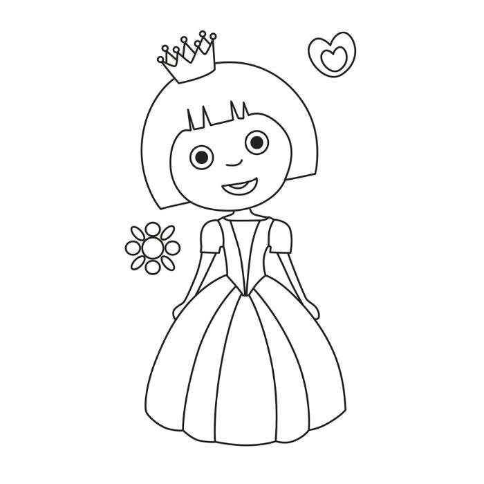 Libro Set Para Colorear Princesas Con Colores Niños