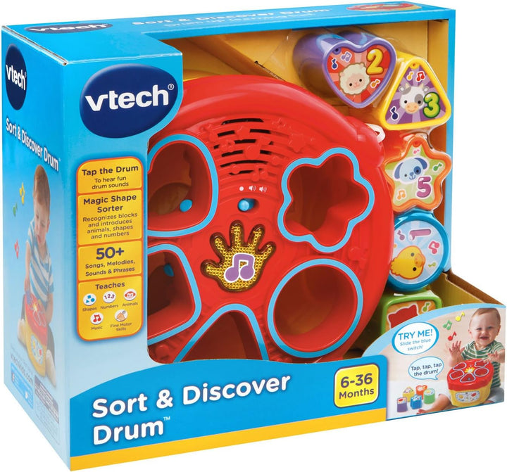 Juguete Tambor Musical Clasifica Y Descubre Para Niños