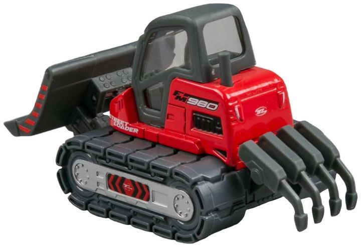 Carro A Escala Bulldozer Street Loader rojo