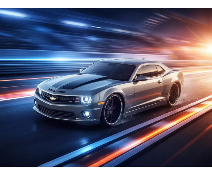 Carro Armable Escala 1/24 2010 Chevrolet Camaro Ss Gris