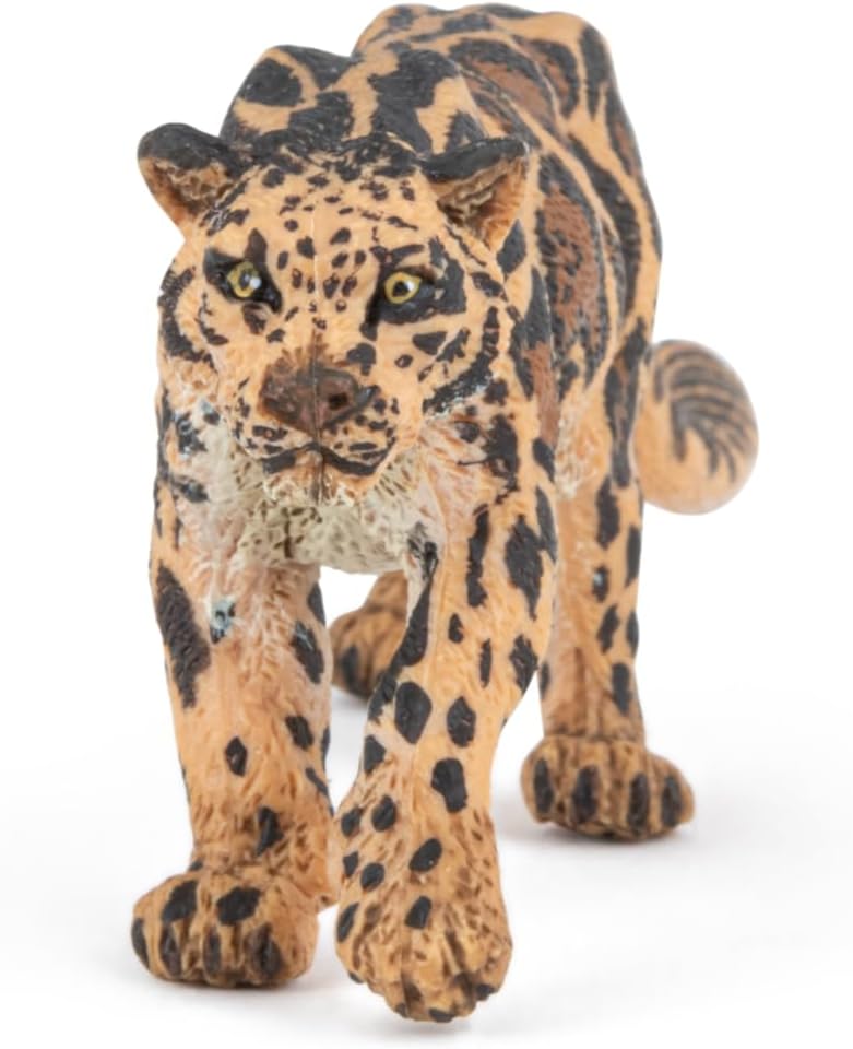 Figura Pantera Nebulosa Pintada A Mano Papo