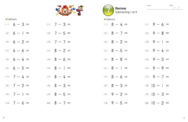 Libro Kumon Mi Libro De Restas Simples Para Niños