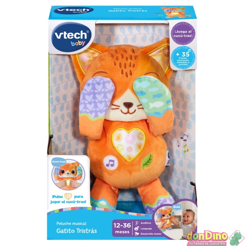 Juguete Gatito Sonidos Musical Para Bebés